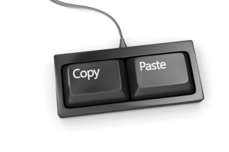 how to copy and paste with keyboard