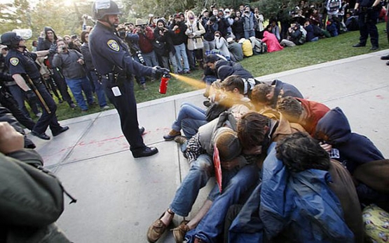 Times Higher Education - Inside Higher Ed: PEPPER SPRAY OUTRAGE