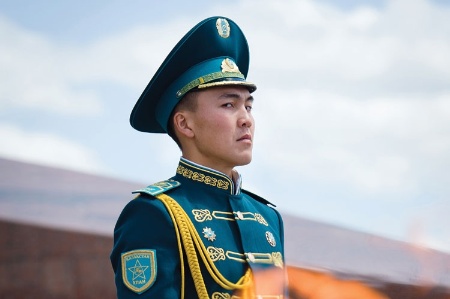 Man in uniform looking into camera