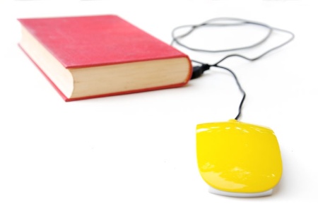 Mouse connected to book