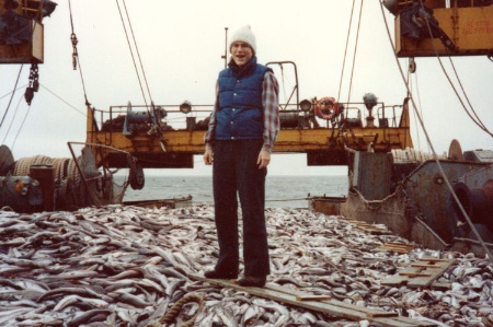 Professor Barbara Oakley on board Russian trawler