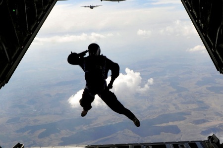 US Air Force paratrooper